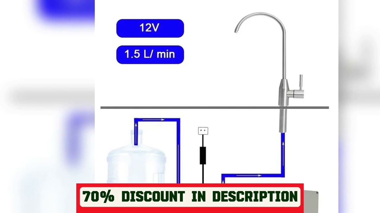 A must-have product! Electric Water Pump Faucet Galley Automatic Water Suction Pump 12V 1.5 L/ min