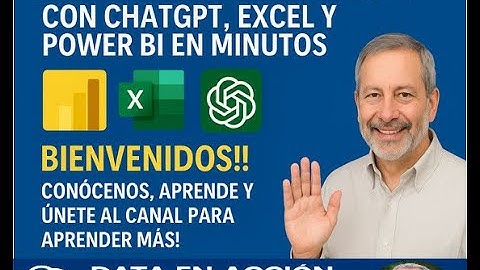 Toma Decisiones Rápidas con Excel,CHATGPT y Power BI en minutos