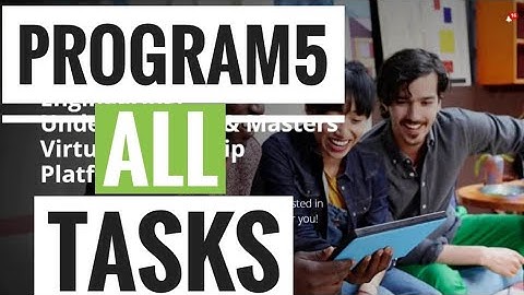 Microsoft Virtual Internship | All Task solutions | Program 5 | Work ready skills