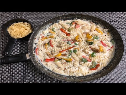 Cheesy White Sauce Pasta | White Sauce Pasta Recipe In Hindi | Pasta In White Sauce