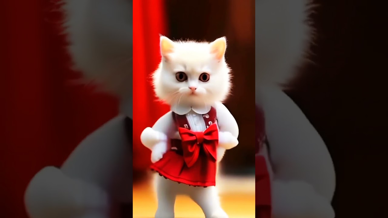 Cute cat dence video// 