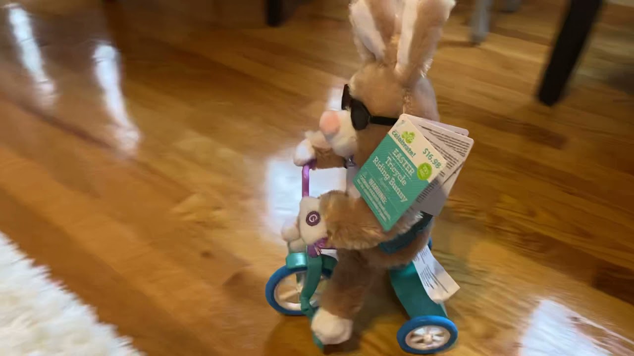 Gemmy Tricycle Riding Bunny YouTube