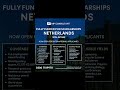 #Fully Funded PhD Scholarships in the Netherlands #2026 intake open now #mpconsultant