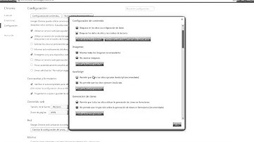 Activar Ventanas emergentes y javascript en Chrome para windows