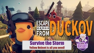 Survive the Storm in Duckov - With Just the Yellow Space Helmet - or not!
