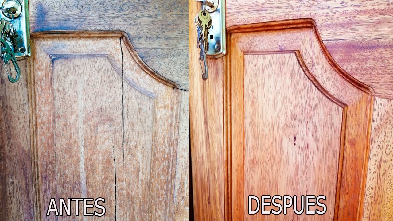 COMO REPARAR UNA PUERTA DE MADERA" Rajadura - Agujero MUY FACIL - Repair  wooden Door - Luis Lovon - YouTube