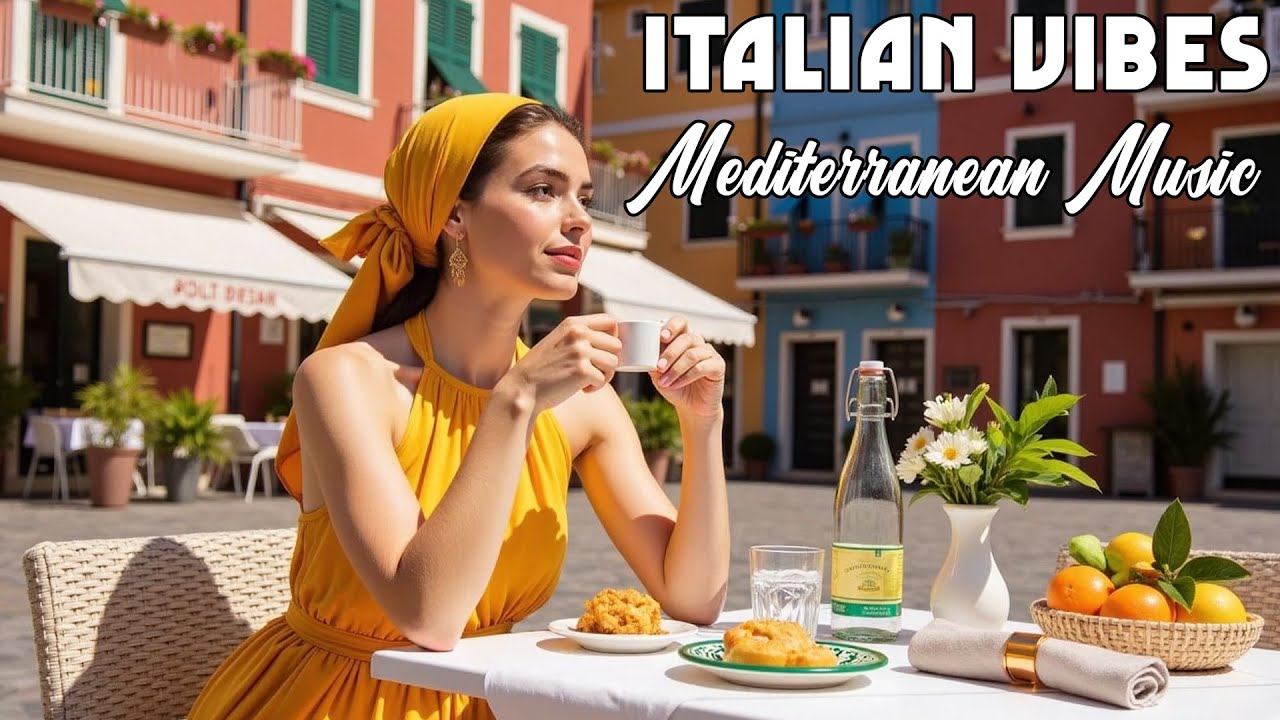 🎶 Italian Vibes & Mediterranean Music 🎶 2+ Hours Scenic Amalfi Coast & Lake Como Relaxation 4K