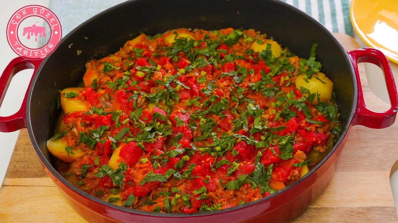 İftara Bu Yemek Harika????Lezzetli! Kolay Patates Yemeği Tarifi????Kıymalı Patates Yemeği, Patates Oturtma