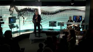 Dedication of Ebenezer the Allosaur at the Creation Museum
