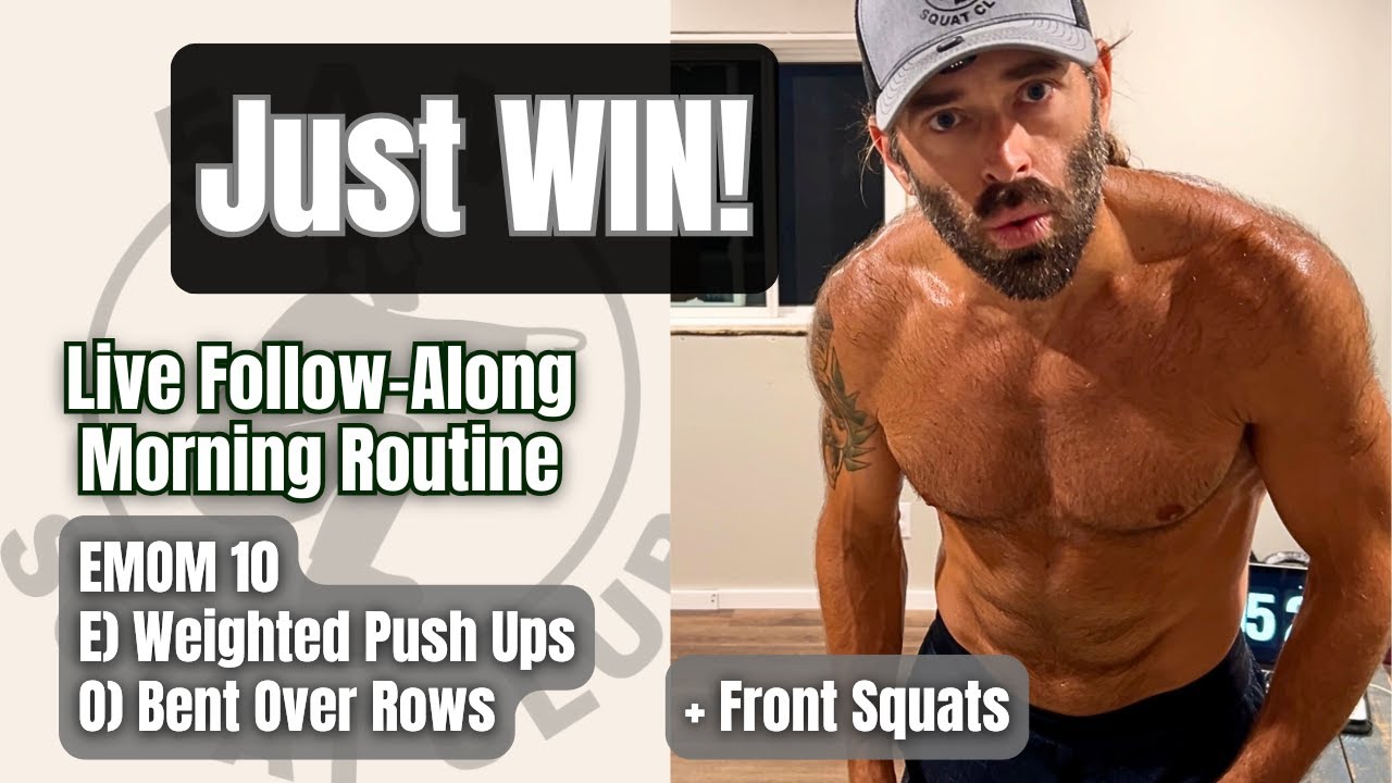 The 5AM Workout that forces you to win the day (Front Squat Day) - YouTube