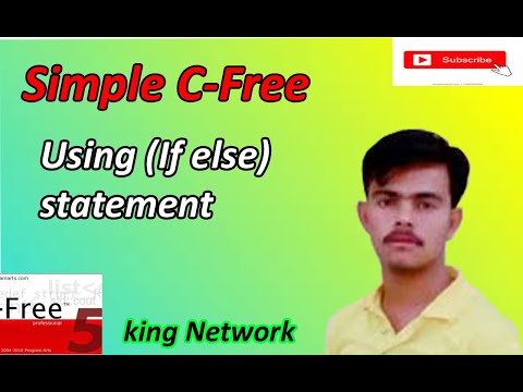 simple C-Free program| using if else| statement , its very easy metod.
