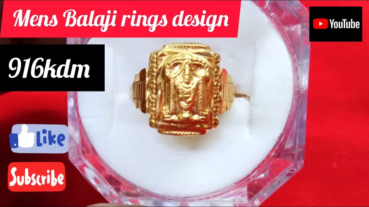 Buy DULCI Lord Tirupati Balaji Venkateshwara Gold Plated Brass Hindu  Religion God Finger Ring For Men Women Boy and Girls at Amazon.in