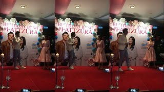Fattah Amin menyakat Fazura masa tengah menyanyi live lagu Hero Seorang Cinderella