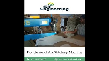 Double Head Box Stitching Machine #saiengineering