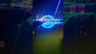 Stunning Nirjhor Bridge At Night Dhaka Bangladesh