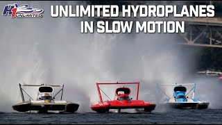 H1 Unlimited Hydroplanes in Slow Motion: 2023 Tri-Cities and Seattle