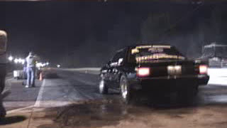 4-Gear's 9 second 1990 Mustang N/A SBF Street Car Making a Pass at Wisconsin International Raceway