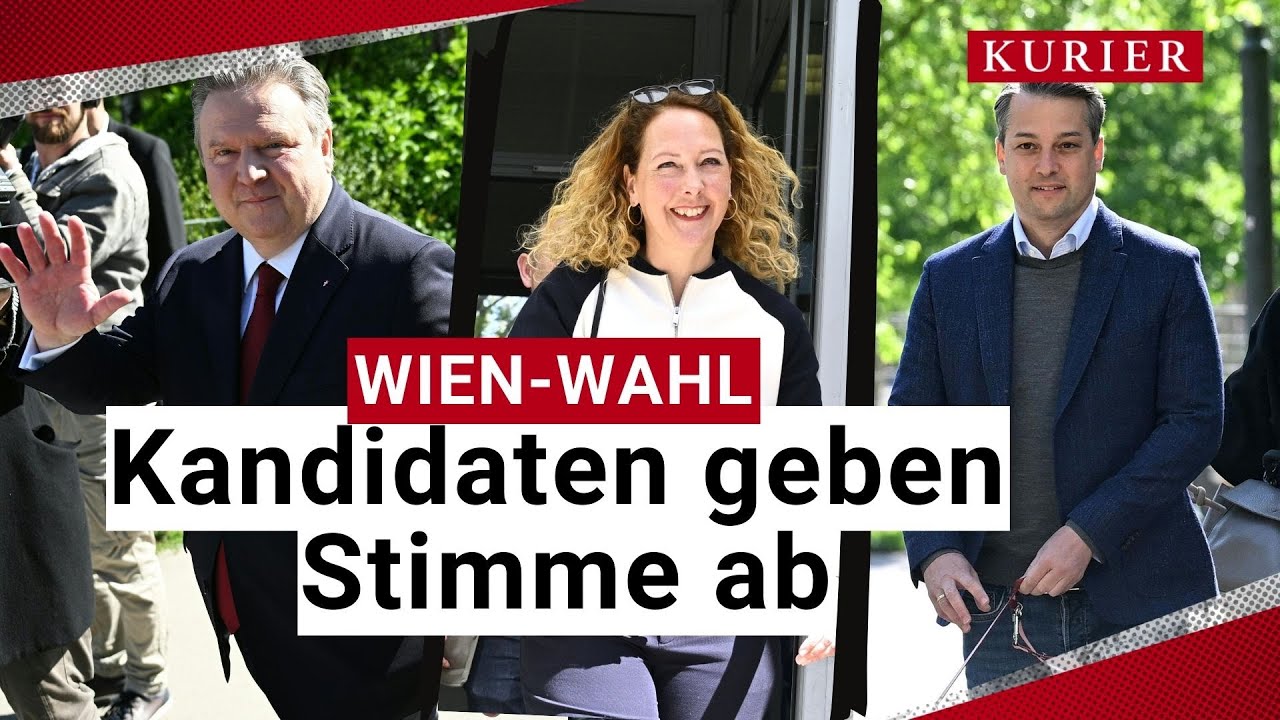 Wien-Wahl: Kandidaten geben Stimme ab + Statements