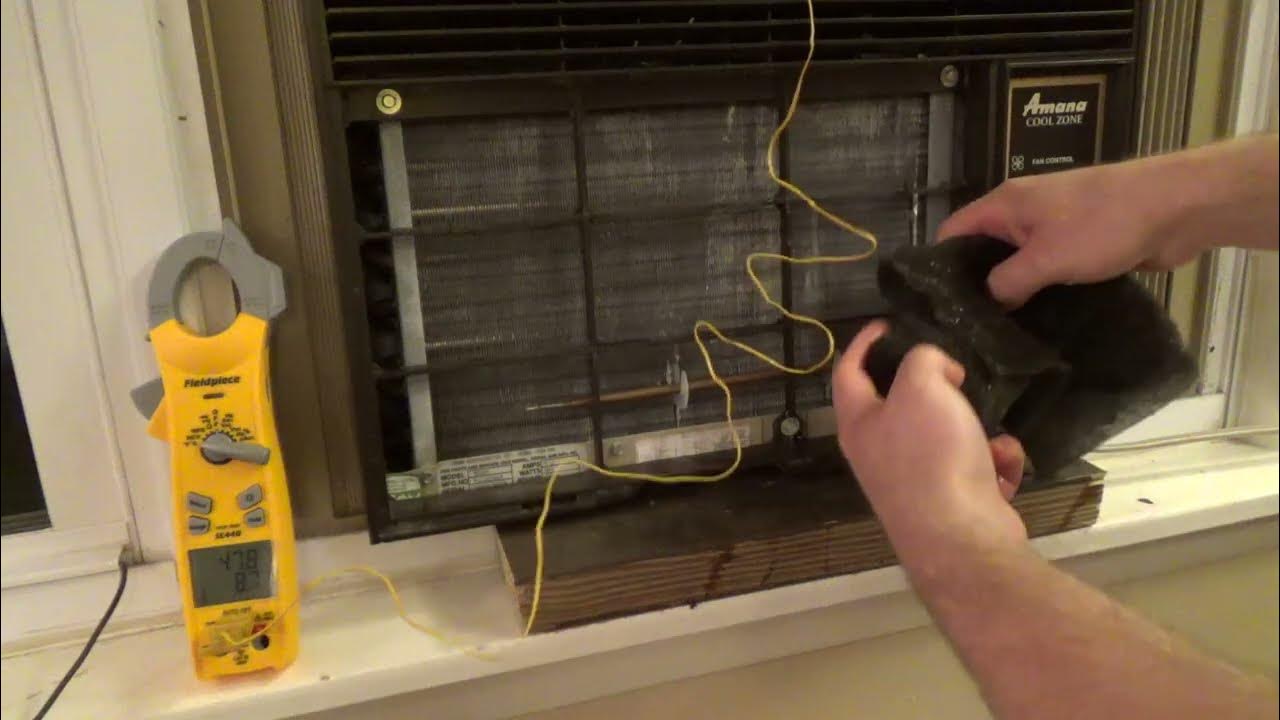 Cleaning an Air Conditioner Filter and Putting it Back Soaking Wet