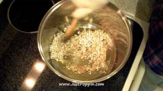How to Pop Grain Sorghum Seeds Like Popcorn with Oil