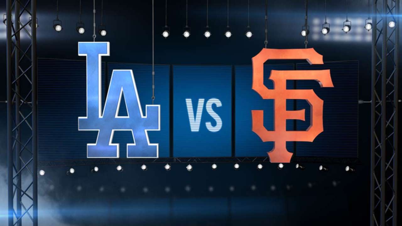 Giants edge Kershaw, Dodgers 1-0 on opening day