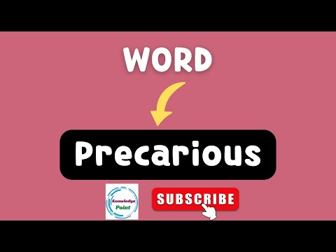 Precarious English Vocabulary Meaning, Pronunciation, Examples-Hindi To English | Advanced English 