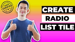 Radio List Tile - Flutter tutorial 2022