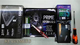 intel Core i5 8400 ASUS PRIME H310M-K R2.0 8GB RAM Samsung EVO 860 Cooler Master C P 250 2019