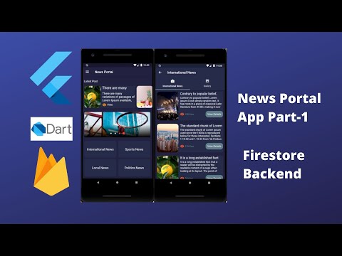 Flutter News Portal App Firestore-Backend Part 1