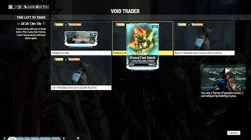 Warframe : Void Trader Baro Ki