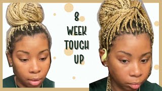8 week touch up on small box braids- Cleaning my scalp