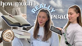 how much i ACTUALLY read in a week | mood read with me