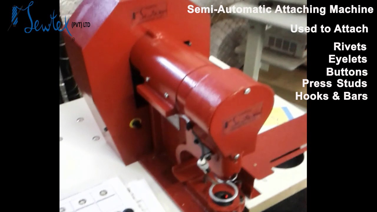 Semi Automatic Attaching Machine - YouTube