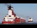 Mesabi Miner and Great Lakes Trader - Double Departure from Duluth!