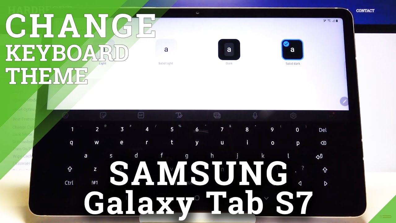 How to Customize Keyboard Look in Samsung Galaxy Tab S7 Change