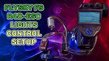 Flysky FS R4D ESC light control setup.