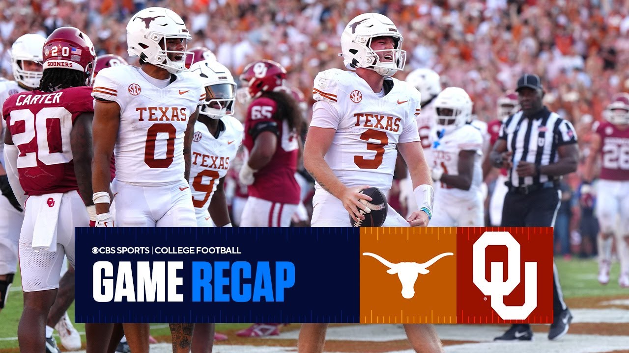 Quinn Ewers, Texas STAMPEDE Oklahoma in Red River showdown,  remain UNDEFEATED | Game Recap