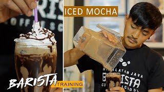 Barista Training Iced Mocha | Coffee Class | Ashish Shrestha |