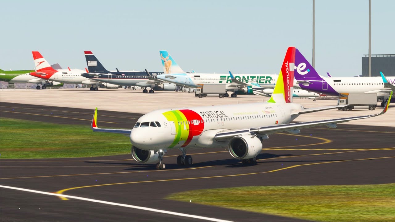 TAP Portugal A320 Go Arround Through Crosswinds at Madeira Intl Airport 