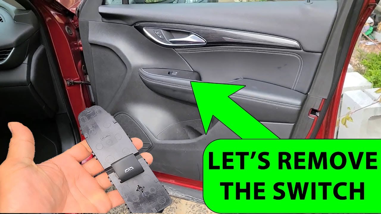 How To Remove 2021-2023 Buick Envision Door Window Switch - YouTube