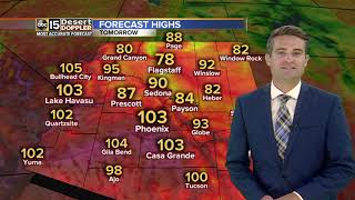 Near or below normal temperatures this week
