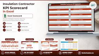 Insulation Contractor KPI Scorecard in Excel