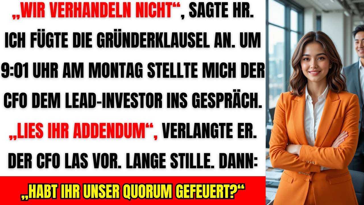Sie wollten mich heimlich entlassen – also aktivierte ich die Klausel, die sie alle ruinierte.
