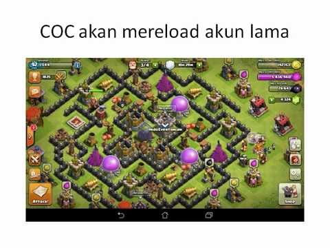 Video cara membuat akun baru COC Andro