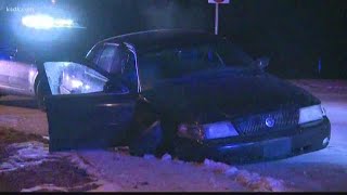 Police chase ends in crash at Lucas and Hunt