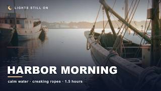 Harbor Morning β Calm Water & Creaking Ropes for Relaxation & Focus | 1.5 Hours