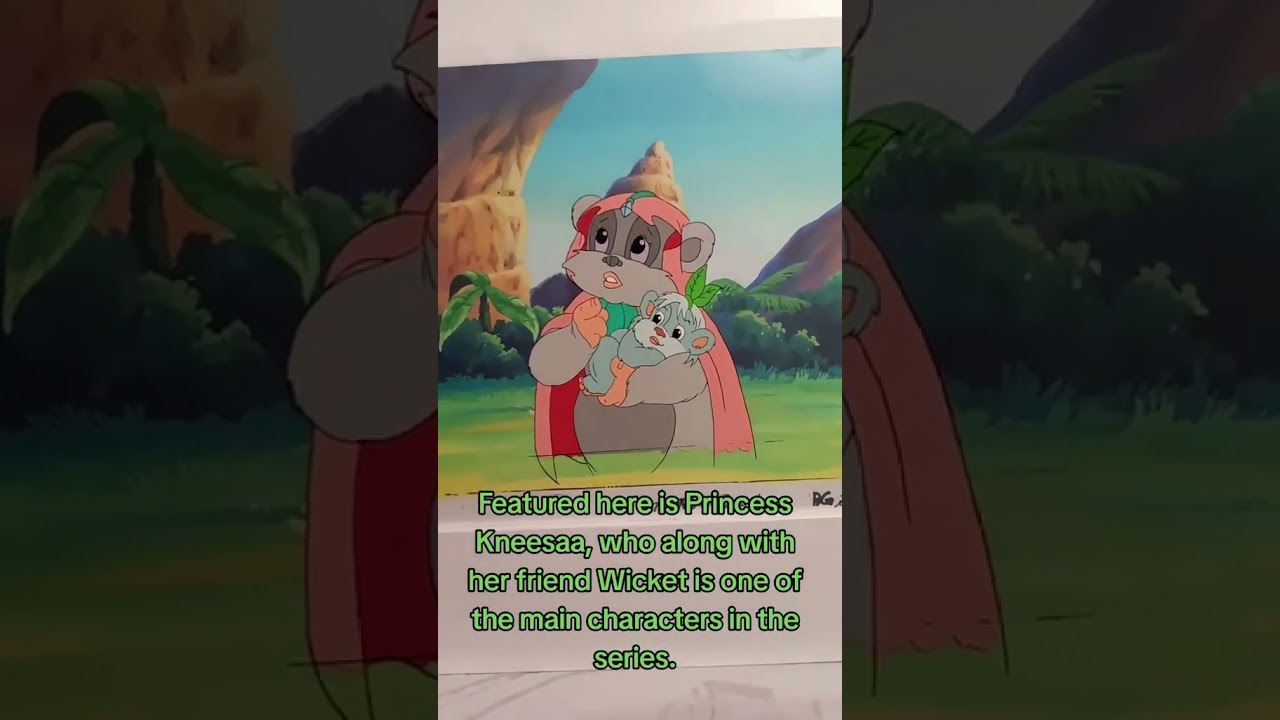 Star Wars Ewoks Hand Painted Animation production Cel