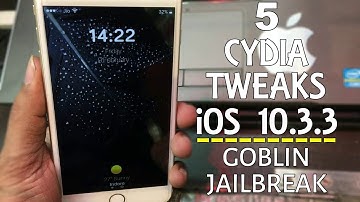 Top 5 CYDIA Tweaks To Use With NEW g0blin Jailbreak 64 Bit Device iOS 10.3.3 ||