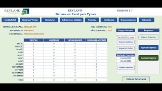 Presentacion Sistema Contable en Excel Reyland