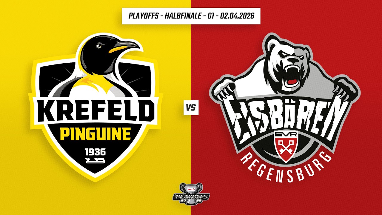 DEL2 | DEL2 Playoffs | Halbfinale | Spiel1 | Krefeld Pinguine vs. Eisbären Regensburg